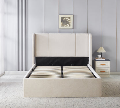 Modern Upholstered Hydraulic Storage Bed