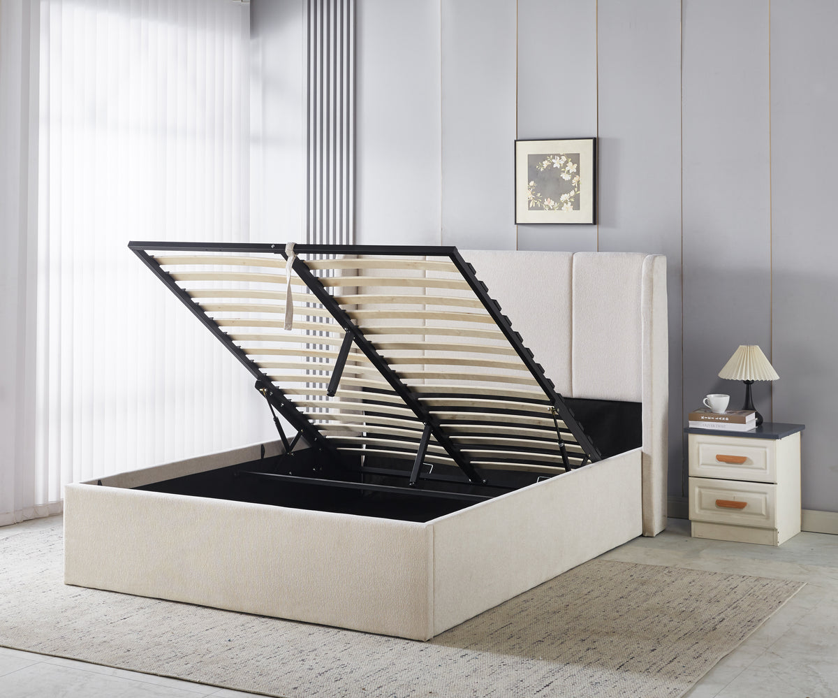 Modern Upholstered Hydraulic Storage Bed