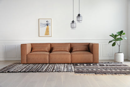 Mingle Brown Modular Sofa (4 Pieces)