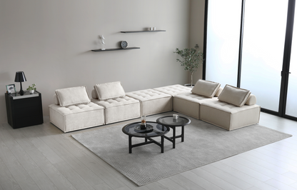 Vista Beige Color Modular Sofa