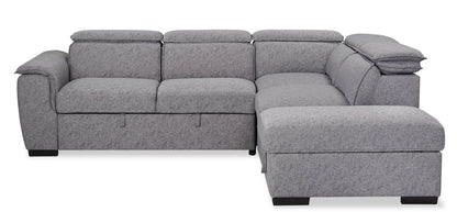 Savvy 3-Piece Sleeper Sectional with Two Chaises