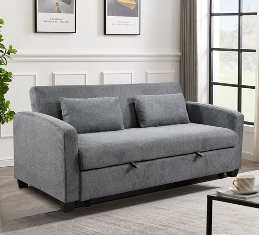 Vito Three-seater Grey Sofa Bed