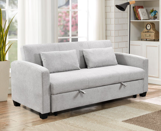 Vito Three-seater Beige Sofa Bed
