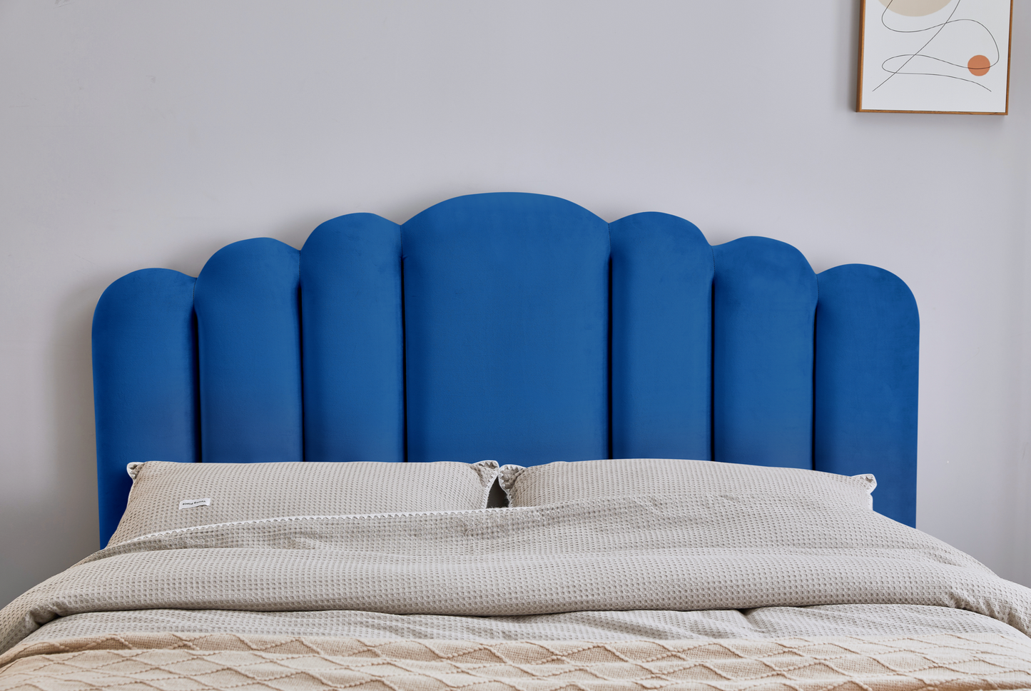 Blue Velvet Queen Bed Frame
